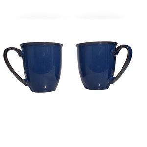 Denby England Imperial Blue Tea / Coffee Mug Set.